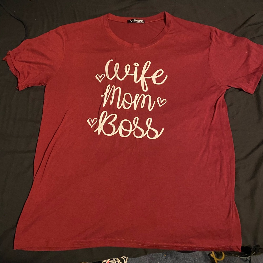 Wife. Mom. Boss. Shirt | XL